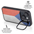 Czech Republic Flag Distressed iPhone 15 Plus Kickstand Case